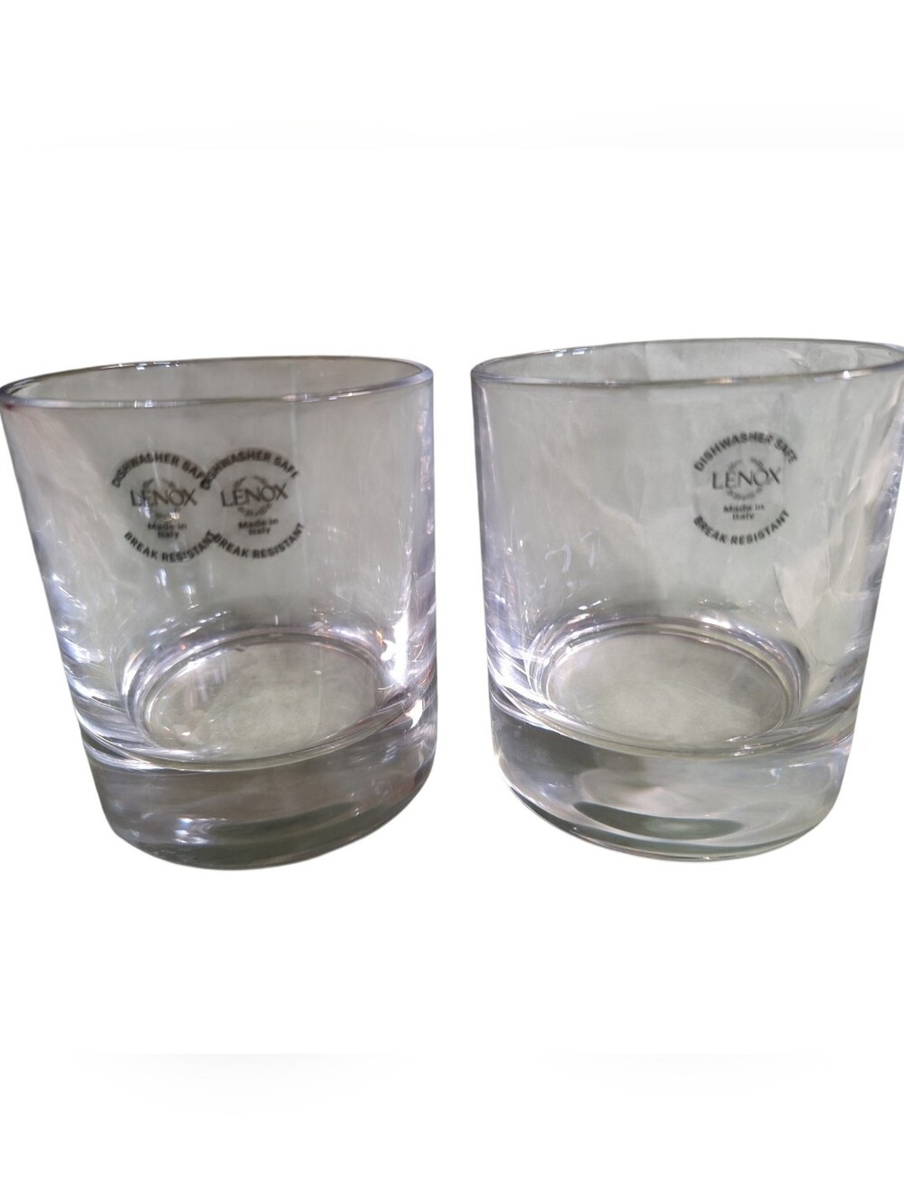 2 Lenox Tuscany Classics Double Old-Fashioned Glass Rocks Glass  New